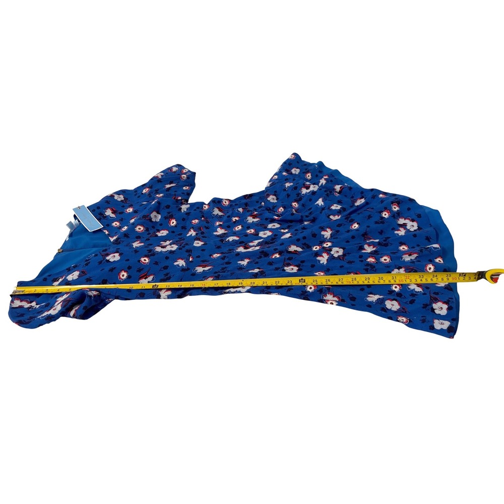 Draper James Royal Blue Floral A-Line Bell Sleeve Dress Size 6 NWT - Picture 10 of 10
